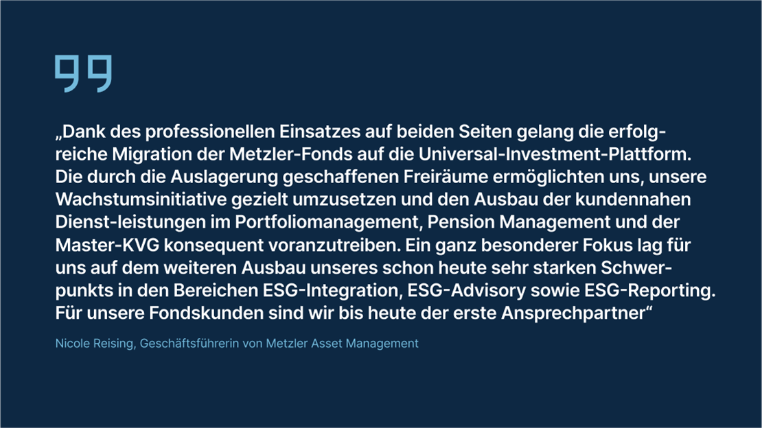 Insourcing Kundenzitat Metzler Asset Management