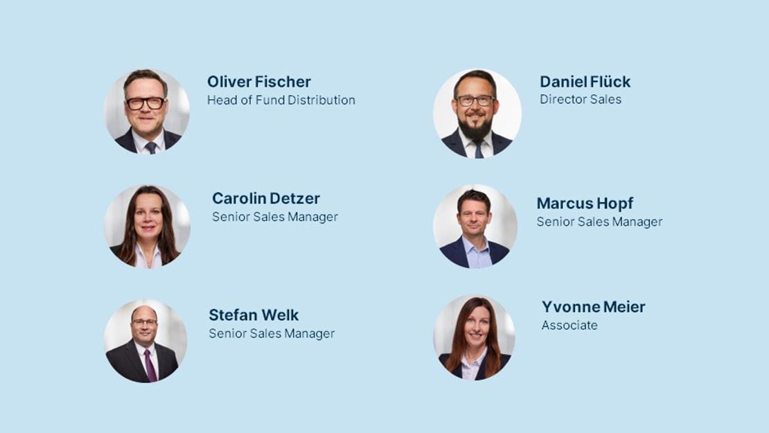 Teamfolie Kontakt Fund Distribution Team UI