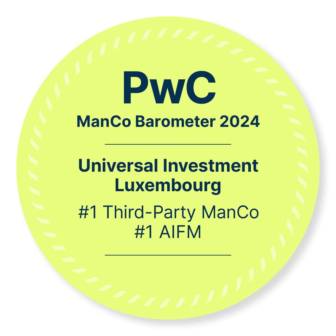 Universal Investment PwC ManCo Barometer 2024 badge
